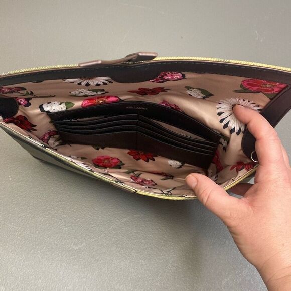 Camo & Floral Bellamy Stella & Dot Clutch Pouch Travel Envelope Bag 12”x8.5” - Picture 8 of 9